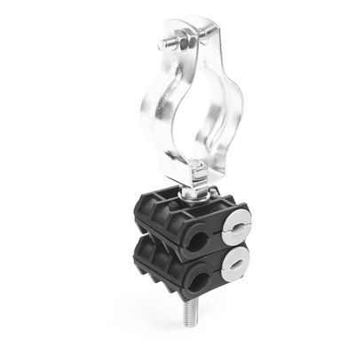 KITST68MCLICK2 - KIT de Dos Sujetadores de plastico para cuatro cables de 6 a 8 mm con todo y hardware de instalación en tubos de 1 1/4 in