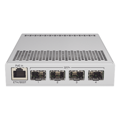 CRS305-1G-4S+IN - CRS305-1G-4S+IN, Switch un GigaEth y 4 x 10GigaEth SFP+