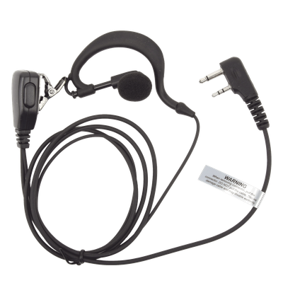 TXEHI - Micrófono-Audífono de Solapa / Kit de Vigilancia de 2 Cables / Compatible ICOM IC-F11/14/3021/3013/3103/3003/1100D/2100D / Respuesta 100 Hz - 10 kHz