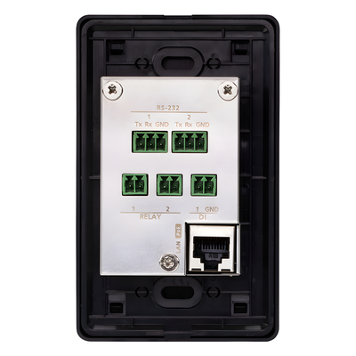 VK0100 - Panel de control / 8 botones personalizables / Ethernet 10/100Base-T / 2 puertos RS-232 / 2 canales relay / Montaje en superficie