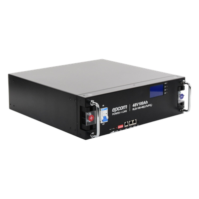 RLB-100-48 - Epcom Powerline Batería de Litio de 4.8 Kwh, 48 Vcc, 100 Ah, 3U de Montaje en Rack con Pantalla