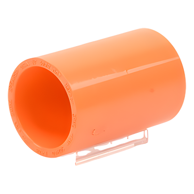 VP-COUP - Cople Recto para Tubería de Detección de Humo / ¾" (20 mm) / CPVC Retardante a la Llama UL 94 / 15 Piezas