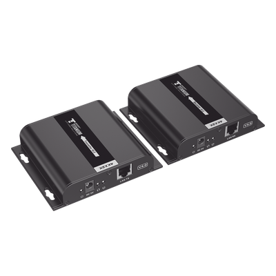 TT-683-4.0 - Kit Extensor HDMI para distancias de 120 metros / Resolución 4K @ 30Hz / Cat 6 / Soporta conexión Uno a Uno y Uno a Muchos / Soporta hasta 253 Rx / Baja Latencia / Uso 24/7 / Soporta HDbitT / Compatible con Switch Gigabit