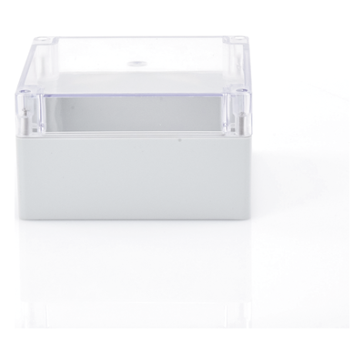 TXG-01-5 - Gabinete Plástico para Exterior / IP65 / IK07 / 160 x 160 x 90 mm / Tapa Transparente / ABS 3 mm / -20 a 60 °C