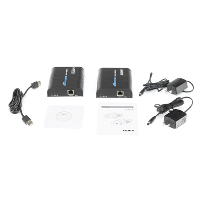 TT373KVM - Kit extensor KVM (HDMI y USB) hasta 120 metros / Resolución 1080P @ 60 Hz/ Soporta Cables de red STP y UTP CAT5/5E/6 / HDMI 1.3 / HDCP 1.2 / PCM / Transmite el Video, Mouse, Teclado y Controla tu DVR vía USB a distancia