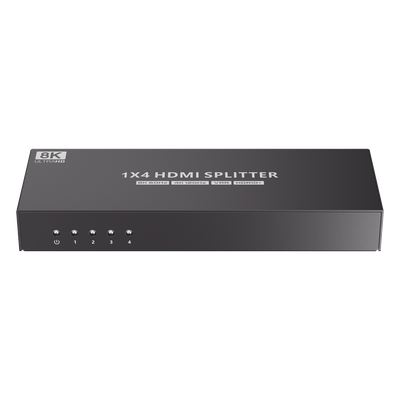 TT314-8K - Splitter HDMI / 1 Entrada x 4 Salidas / 8K@60Hz / 4K@120Hz / 48 Gbps / HDR10+ / Dolby Vision / HDCP 2.3