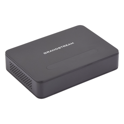 HT-812 - Grandstream Adaptador para teléfono analógico (ATA) de 2 puertos FXS, Router integrado, Puertos