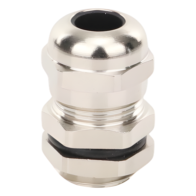 TXG-BM-12X1.5 - Conector Tipo Glándula / Ajustable 3-6.5 mm / Rosca M14 / IP68 / Latón Niquelado / -40℃ a 100℃