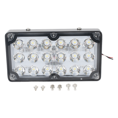 XLTE2315W - Luz de Escena LED / 6X3" / 12 VCC / 1.3 A Máx / Mica Clara / Montaje Permanente