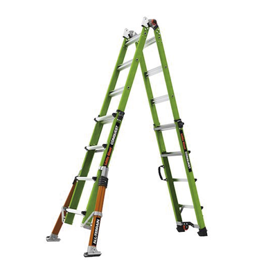 CONQUEST2.0 - Little Giant Ladder Systems Escalera Multi-Posiciones / 6.7 m (22') / Suelos Inclinados