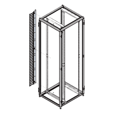 PS1CM218 - Hoffman Organizador Vertical de Cables / 45 UR / 2 m (6.6 ft) PS1CM218