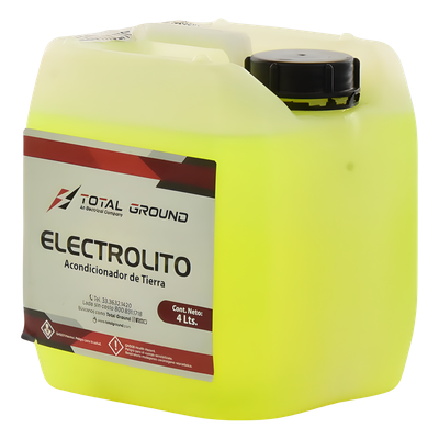 ELECTROLITO - Líquido Mejorador de Conductividad de Terreno, en presentación de 1 Galon.