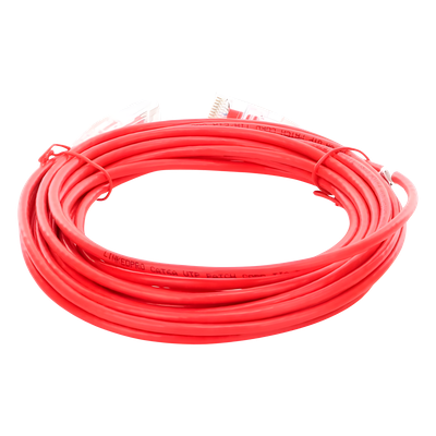 LP-UT6A-500-RD-28 - Linkedpro By Epcom Cable de Parcheo Slim UTP Cat6A / 5 m (16.40 ft) / 28 AWG LP-UT6A-500-RD-28