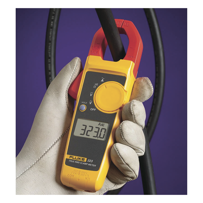 FLUKE-323 - Pinza Amperimétrica True RMS / Corriente CA 400 A / Tensión CA/CC 600 V / CAT IV 300 V / CAT III 600 V / Resistencia 4 kΩ