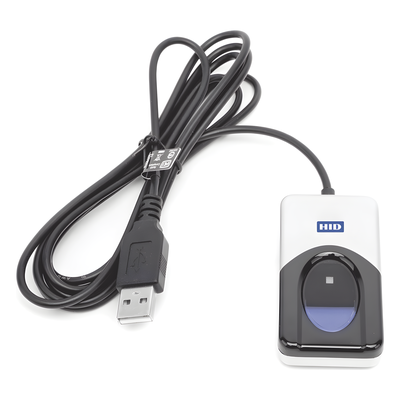 URU4500 - Lector de Huella Dactilar USB / 512 ppp / Área de Captura 14.6 mm / Cifrado Automático / Windows Hello