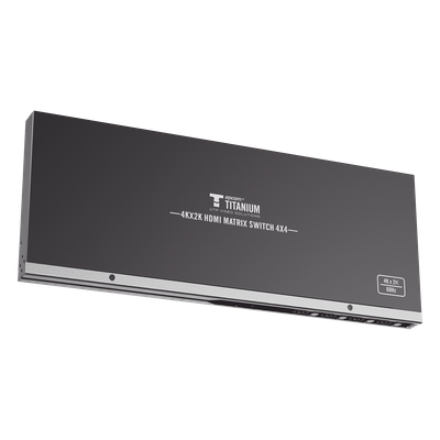 TT-414-V2.0 - MATRICIAL 4 x 4 / 4 Entradas y 4 Salidas en HDMI / 4K × 2K @ 60Hz / 18Gbps / HDMI 2.0 / HDCP 2.2 / 3D / Conmutación por Botón, RS232 o Control Remoto / IDEAL PARA CENTROS DE MONITOREO, COMPARACION Y ANALISIS.
