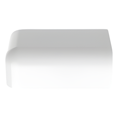 ECF5WH-E - Tapa Final, para uso con canaleta LD5, material ABS, Color Blanco
