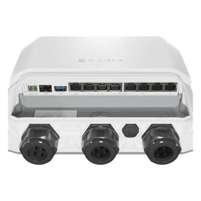 RB5009UPR+S+OUT - Mikrotik RB5009UPr+S+OUT router 2.5 Gigabit Ethernet, Gigabit Ethernet Blanco