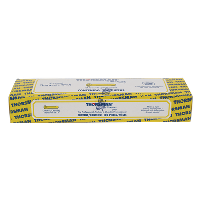 TP-1X - Taquete de Fijación / Doble Expansión Multidireccional / Tornillo 8 mm x 1" (25.4 mm) / 100 Piezas / Carga 50 kg / Rango Térmico -50°C a +80°C