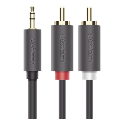 10513 - Ugreen 10513 cable de audio 5 m 2 x RCA 3,5mm Gris