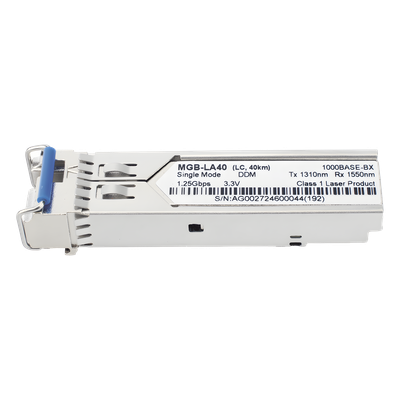 MGB-LA40 - Transceptor mini-GBIC SFP 1G LC / WDM BIDI / Monomodo 40 km / TX 1310nm RX 1550nm / 131 pies