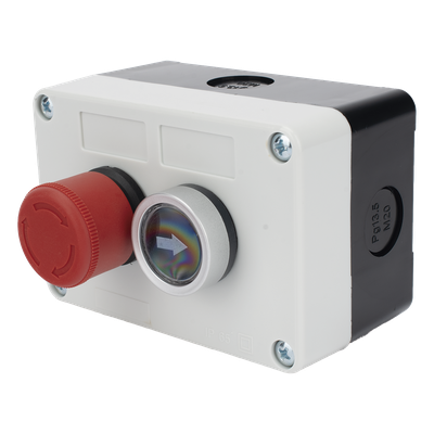 XBS-SW-23 - Botonera de Control / Doble Canal / IP40 / Contactos NC/NO / -20 a 50 °C / Barreras y Operadores Vehiculares