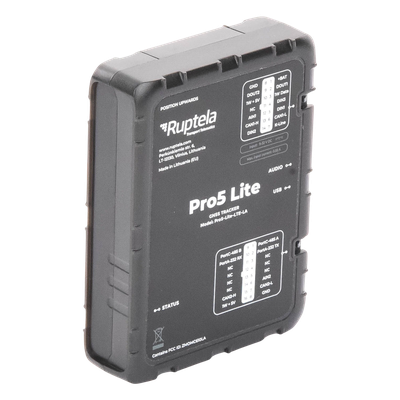 PRO5LITE - Ruptela Localizador GPS Vehicular / LTE Cat1 (4G) y GSM 2G / CAN Bus FMS J1708 J1939 PRO5LITE