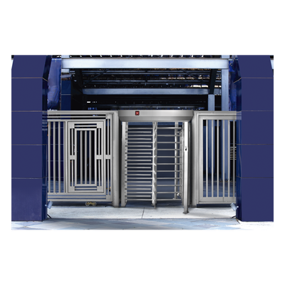 XT-100 - Torniquete de Cuerpo Completo / 4 Ejes de Seguridad / Acero Inoxidable 304 / Interior/Exterior / 25 Personas/min / Bidireccional / 110 VCA