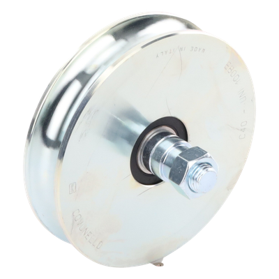 1150-5060-001 - Rueda de 14 cm SIN Soporte / Soporta hasta 550 kg / Canal Tipo "U"