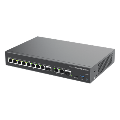 GCC6011 - Grandstream Networks GCC6011 dispositivo de redes Gigabit Ethernet (10/100/1000) Energía sobre Ethernet (PoE) Negro, Plata