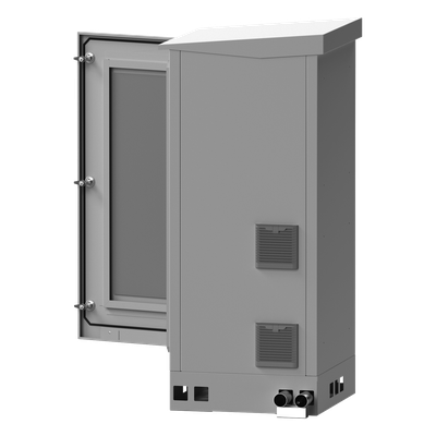 LP-FORTE-16U-BAT - Linkedpro By Epcom Gabinete de Piso Exterior / Rack 19" 16 U / Ventiladores con Termostato