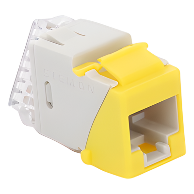 U5-K05NS - Jack Keystone / Cat5e UTP / Impacto 110 / T568A-B / -10 a 60°C / Amarillo
