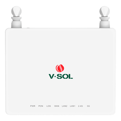 V2802AC-H - ONU Dual EPON/GPON / Wi-Fi AC Doble Banda / 2.4 y 5 GHz / 2x LAN Gigabit / EasyMesh / 12W
