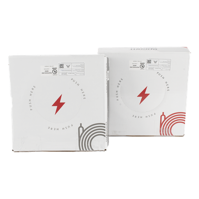 KIT2CBLPV10RB/25 - Kit de 2 rollos de 25 metros de cable fotovoltaico de cobre, rojo y negro, calibre 10 AWG (6mm²), Tipo PV, 1000/2000 V y 120°C.