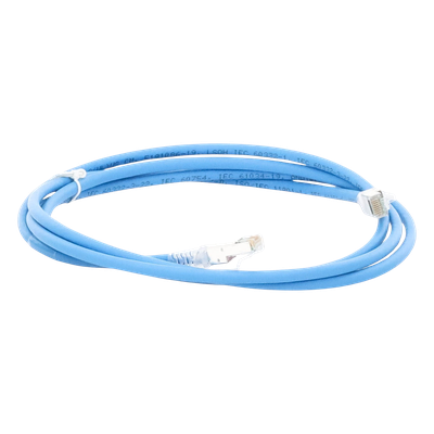 ZM6A-S07-06B - Patch Cord Cat6A S/FTP / 7 Pies (2.13 m) / CM/LS0H / Blindaje 360° / UL2043 / Alta Densidad