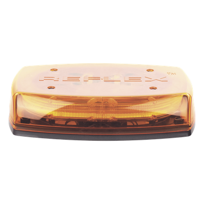 X5545-A - Mini Barra de Luces LED / Ámbar / 4 Módulos 6 LED / 35 Patrones / IP65 / 12-24 VCC / Montaje Permanente