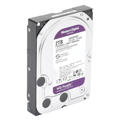 WD20PURZ - Disco Duro PURPLE de 2TB / 3 AÑOS DE GARANTÍA / Para Videovigilancia
