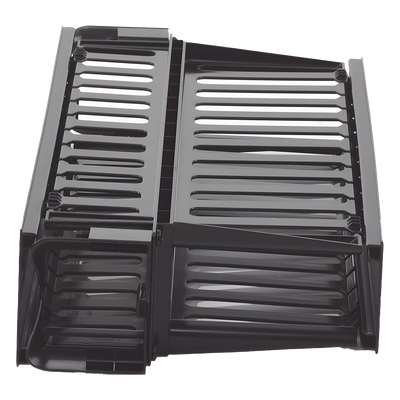 WMPH2E - Organizador de Cables Horizontal / Doble Frontal y Posterior / 2UR / 19in / Con Tapa Extendida