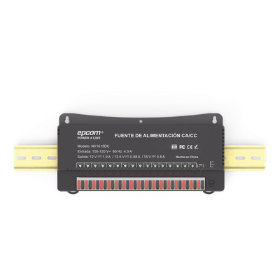 NV-1615.DC - Epcom Powerline Fuente de Poder / 16 Canales / Salida Ajustable 12/13.5/15 Vcc NV-1615.DC