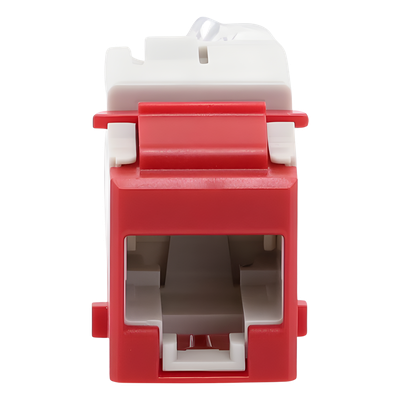U6-K03NS - Jack Keystone / Cat6 UTP / T568A-B / Punch Down 110 / UL94 V-0 / Rojo