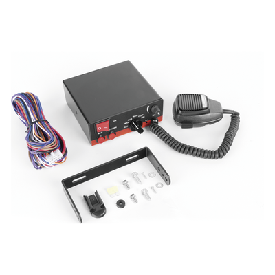 X-ELS-200 - Sirena Electrónica Vehicular / 200W / 120dB / 5 Tonos / Micrófono Uso Rudo / Interconexión Radio