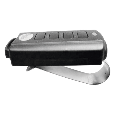 XB-T18-BC - Control Remoto con Clip para Visera / 433.92 MHz / 4 Botones / -10°C a 50°C / Batería 12V Incluida