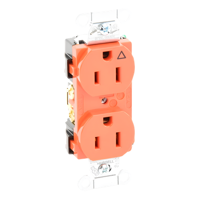 HUB-IG-5252 - Hubbell Contacto Dúplex / 15A 125V / 2 Polos 3 Hilos HUB-IG-5252