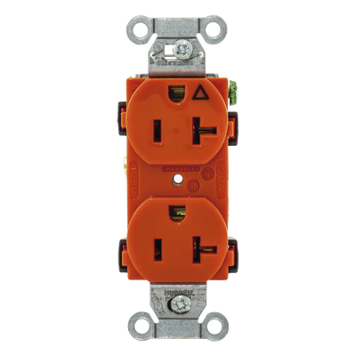HUB-IG5352 - Hubbell Contacto Dúplex Grado Comercial / 20 A 125 V / NEMA 5-20R HUB-IG5352