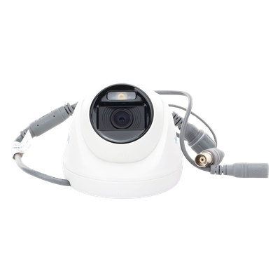 THC-T129-P - Turret TURBOHD 1080p / Color 24/7 / Lente 2.8 mm / ColorVu Lite / Luz Blanca 20 m / 65 ft / Interior / Policarbonato