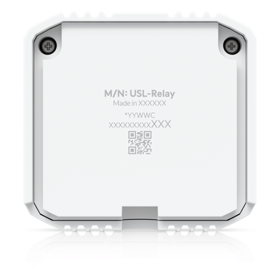 USL-RELAY - Relé Inteligente / Contacto Seco 10A / 12-48V DC / 12-240V AC / Alcance Inalámbrico 2 km (1.2 mi) / Integración UniFi Protect