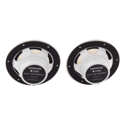KFC-1613MRW - Par de altavoces fabricado en grado marinos en color blanco de 6.5" de 100 W de entrada máxima