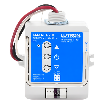 LMJ5TDVB - Lutron Electronics Módulo de Atenuación RF / Control 0-10 V / Conmutación 5 A LMJ5TDVB