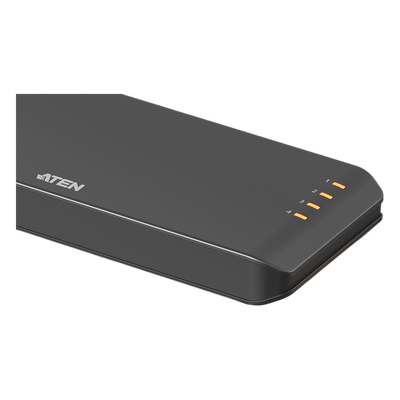 VS4814 - 4-Port True 4K HDMI Splitter Essentials | 1 Entrada 4 Salidas HDMI | True 4K 3840 x 2160 @ 60Hz 4:4:4 | HDR10+ | HDCP 2.2 | EDID Sync | 18 Gbps | USB-C Alimentación | Plástico