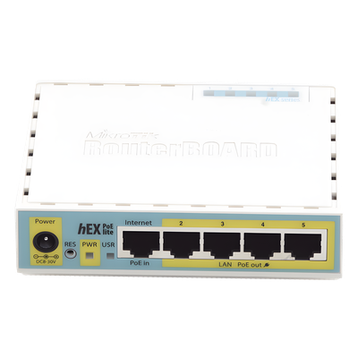 RB750UPR2 - Mikrotik hEX PoE lite router Ethernet rápido Blanco